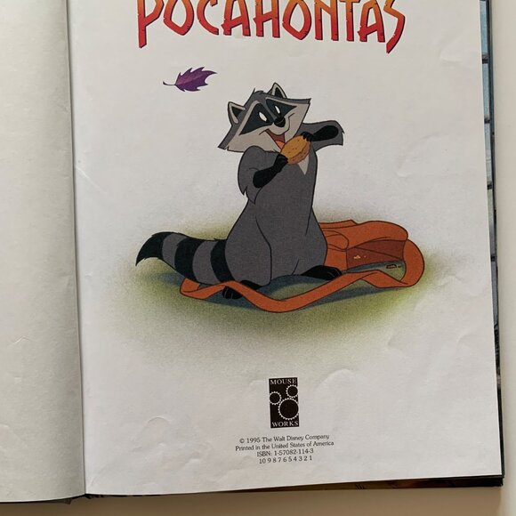 Pocahontas (1995, Hardcover, 1st Edition/Print) Vintage Walt Disney Picture Book - Picture 4 of 16